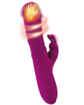 Fantasy Toys - Vibrador Rabbit Realista Calentable - Morado - Helios
