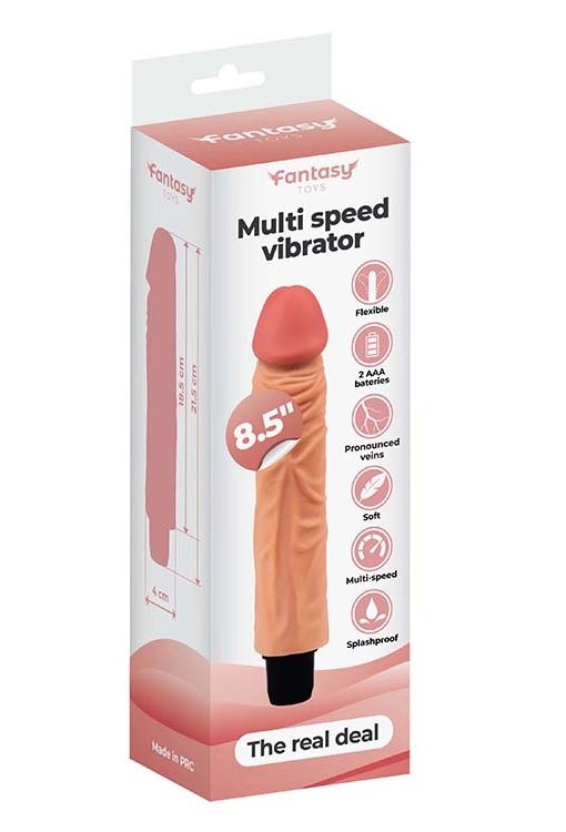 Fantasy Toys - Vibrador Realista "The Real Deal" - 21,50 cm