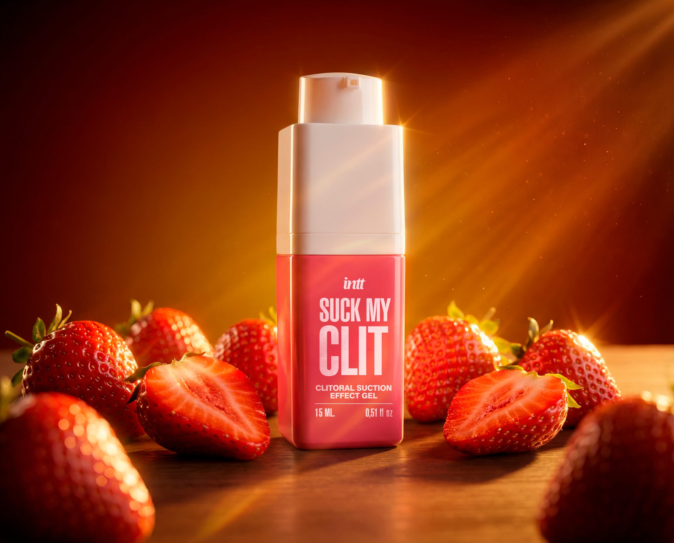 Intt - Gel Clitorial Kissable Efecto Succión - Fresa