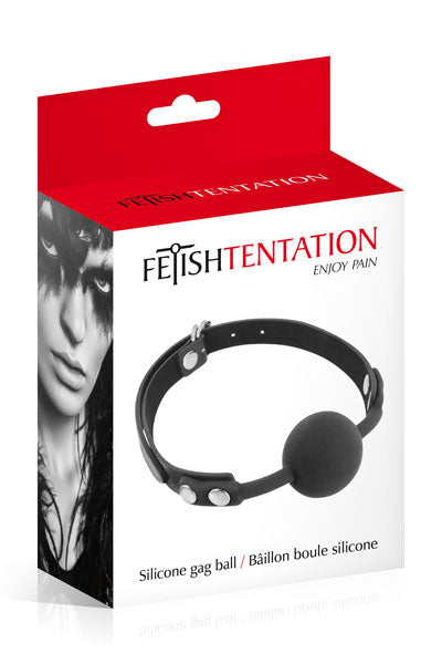 Fetish Tentation - Mordaza de Bola Ajustable - Negra