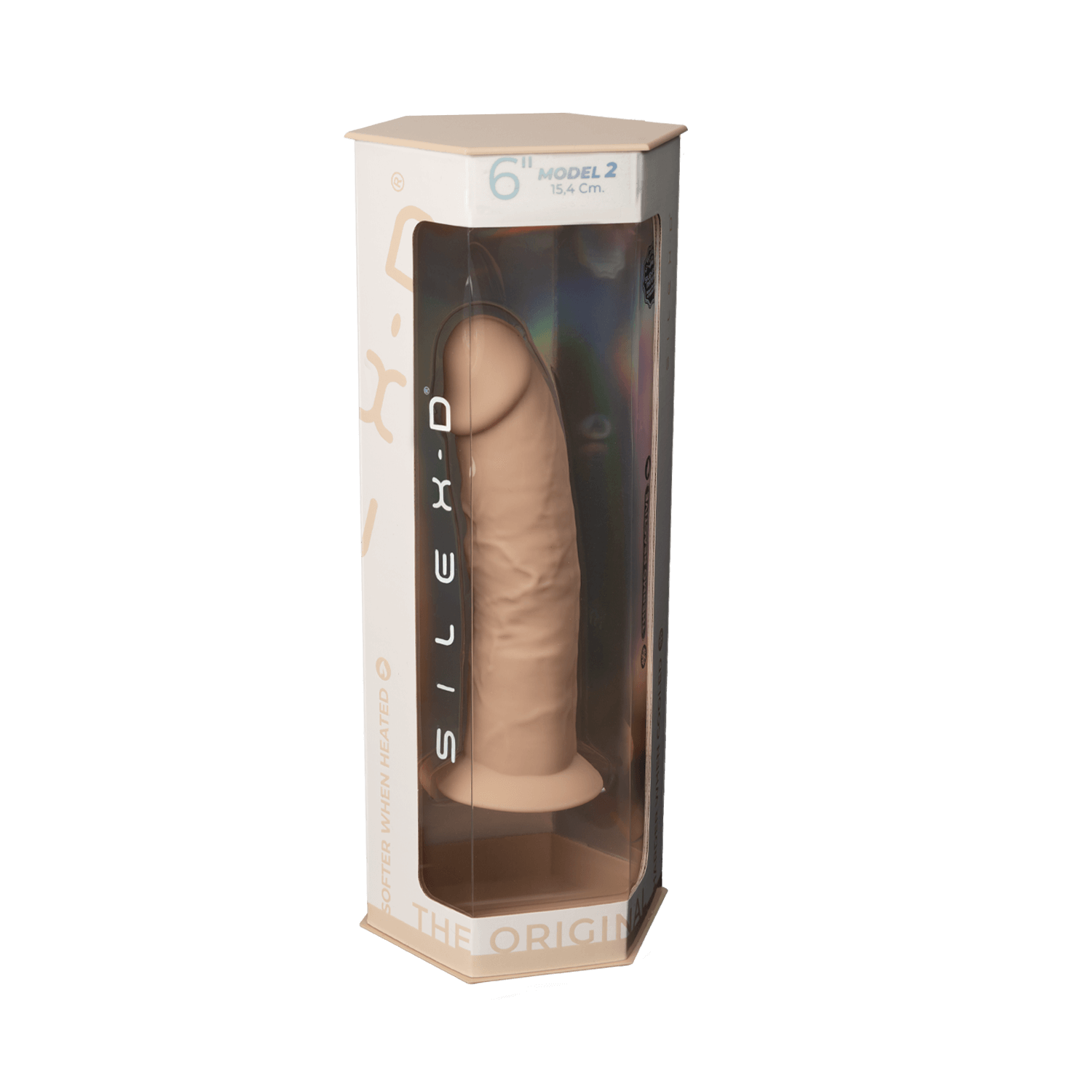 Silexd - Dildo Premium de Silicona Mod.2 6'' - Color Carne
