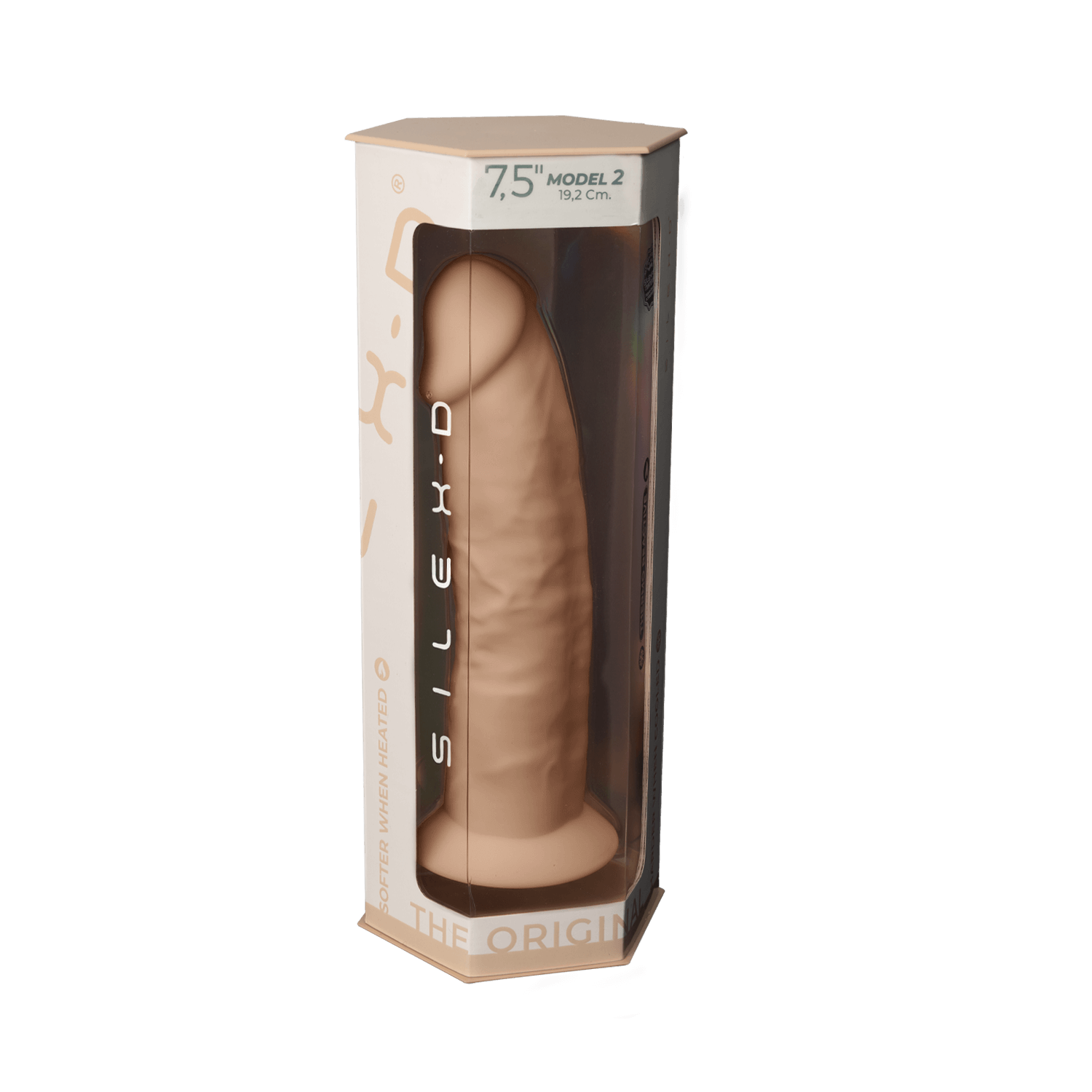 Silexd - Dildo Premium de Silicona Mod.2 7.5'' - Color Carne