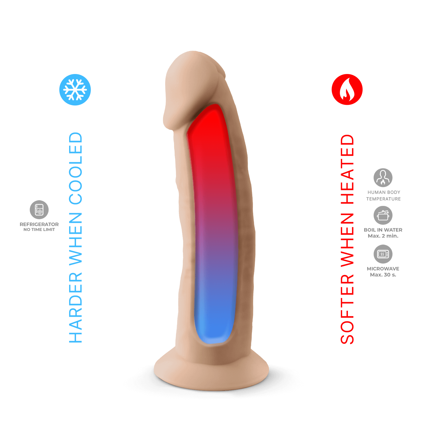 Silexd - Dildo Premium de Silicona Mod.2 7.5'' - Color Carne