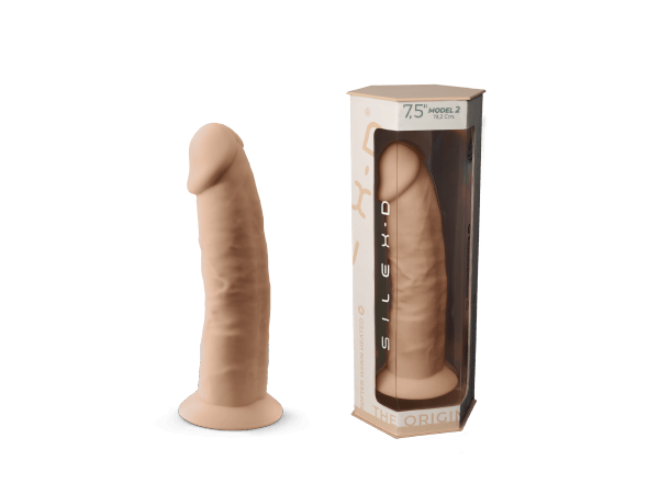 Silexd - Dildo Premium de Silicona Mod.2 7.5'' - Color Carne