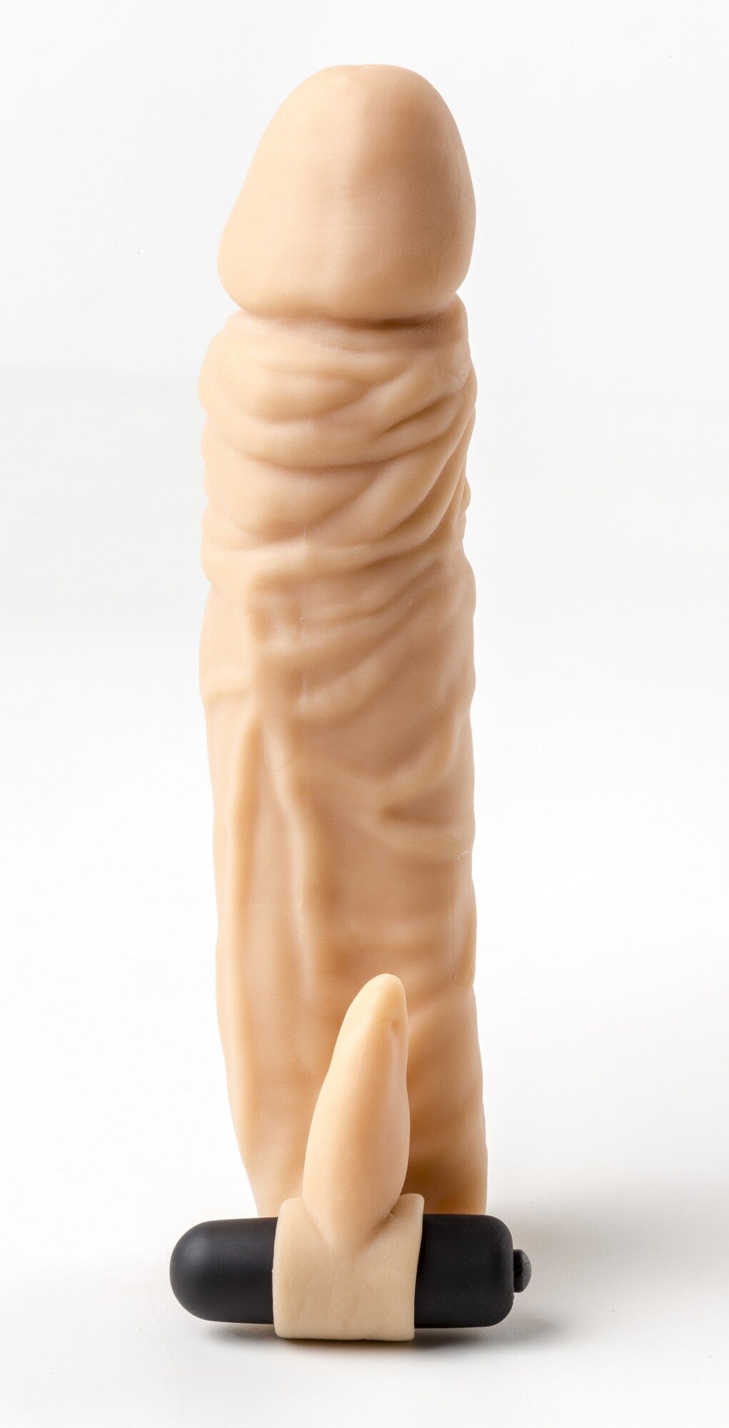 FUNDA PARA PENE REALISTA S4 COLOR CARNE 20 CM CON VIBRACIÓN