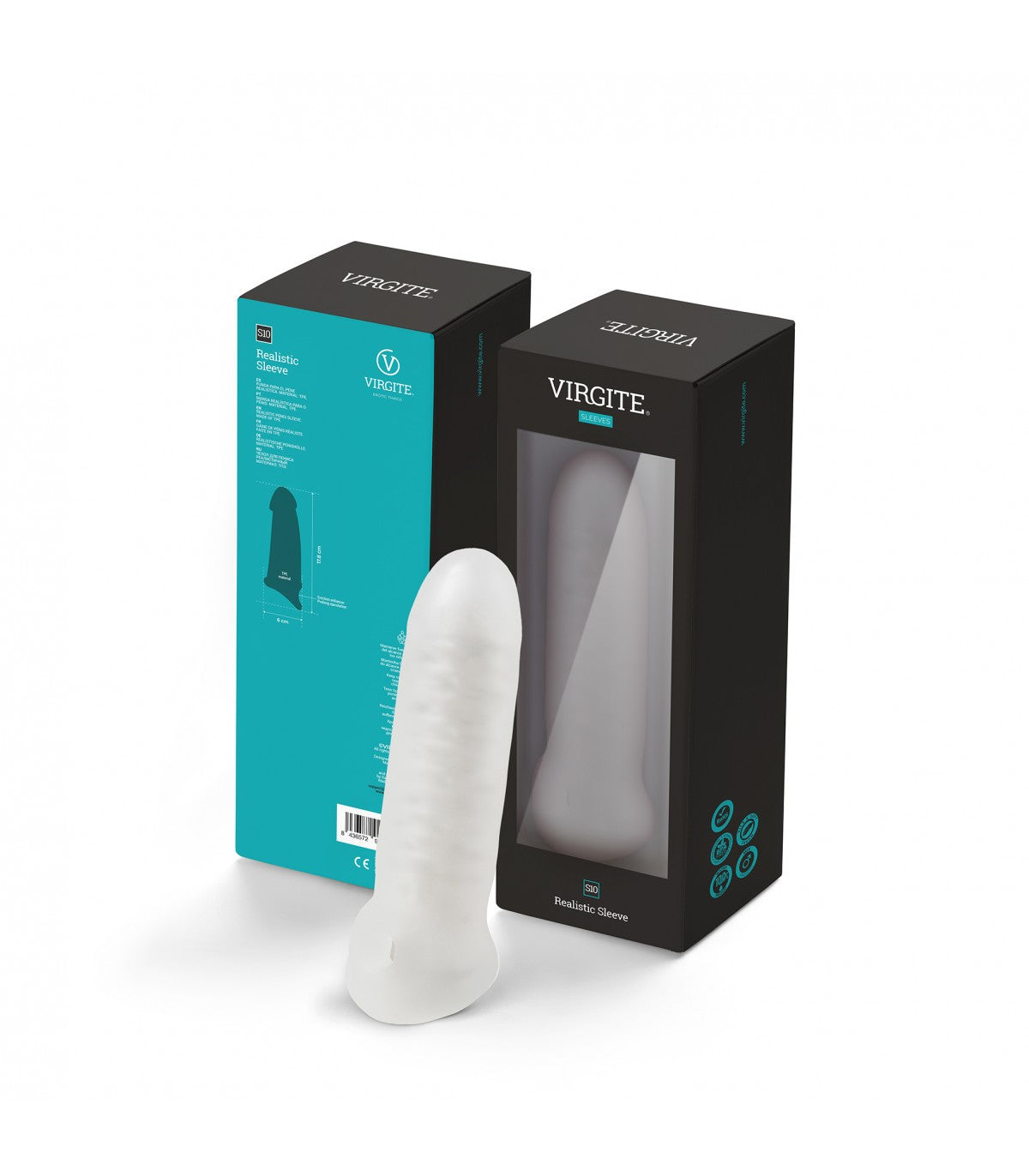 FUNDA PARA PENE REALISTA S10 TRANSPARENTE 17,80 CM
