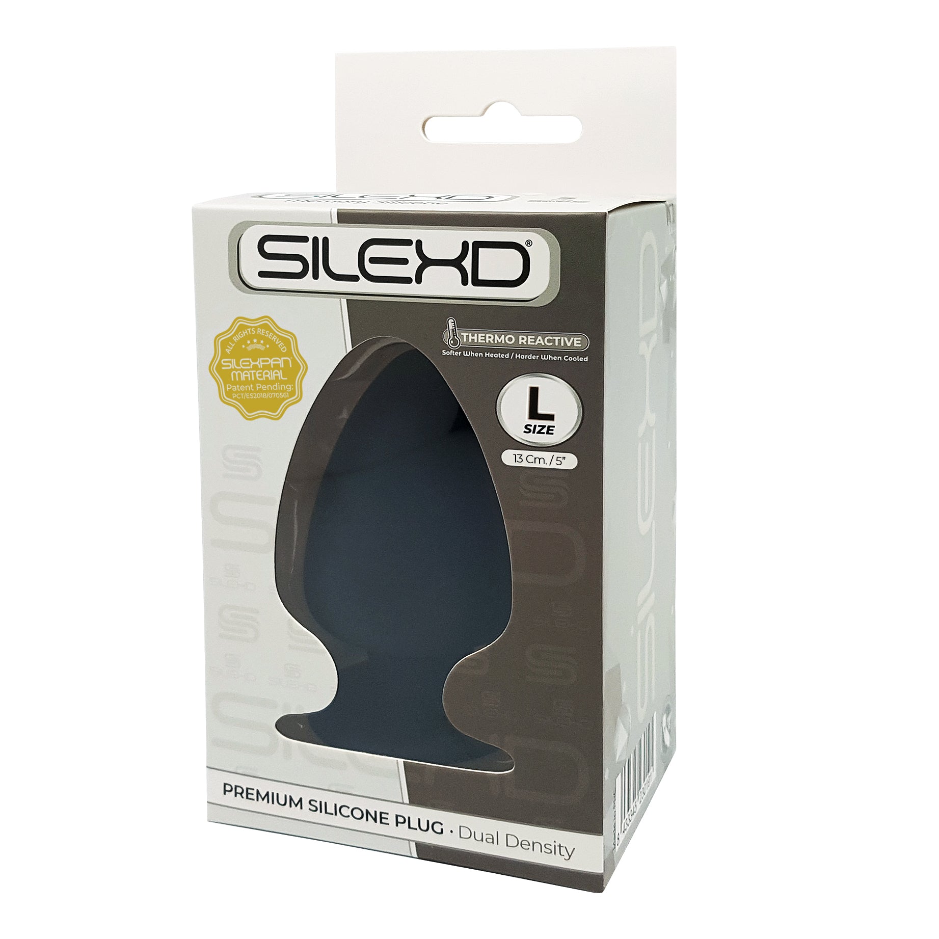 Silexd - Plug de silicona de alta calidad Talla L - Negro
