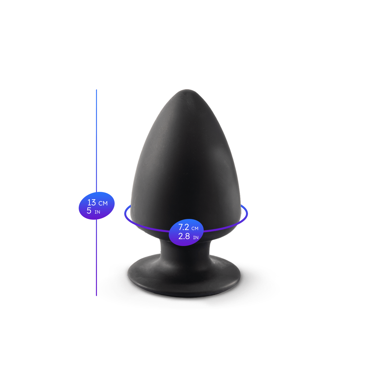 Silexd - Plug de silicona de alta calidad Talla L - Negro