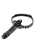 Fetish Tentation - Mordaza de bola con doble dildo - Negro