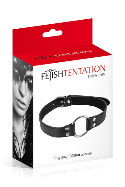 Fetish Temptation - Mordaza con Anillo - Negra