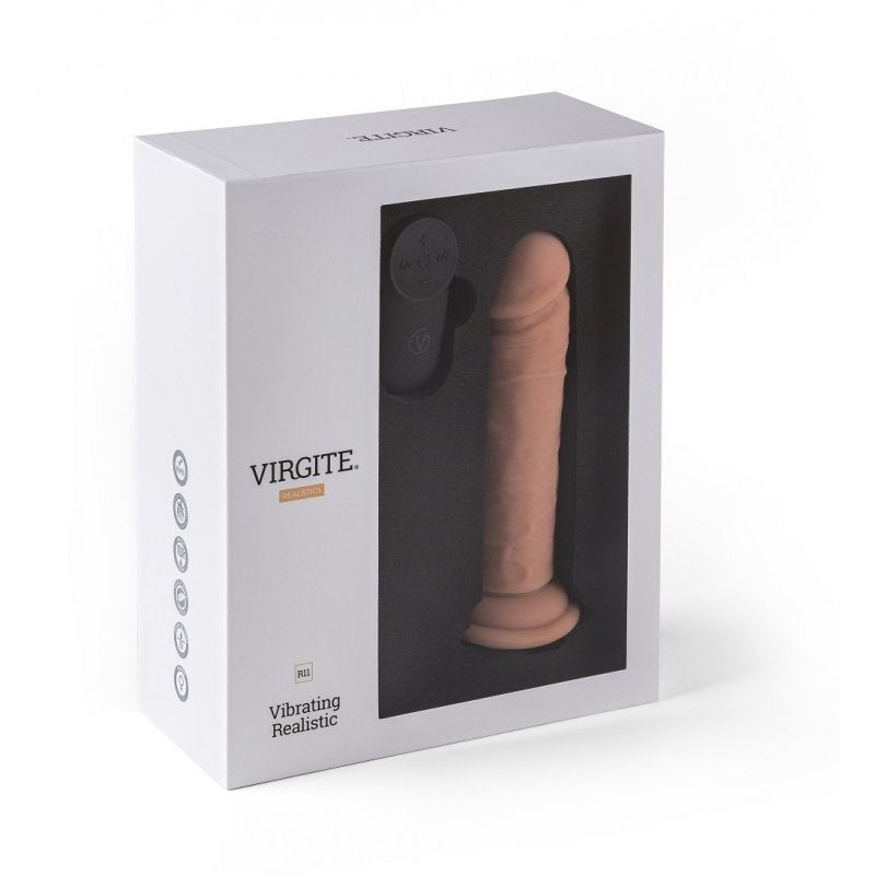 VIBRADOR REALISTA R11" CARNE 14,4 CM CON MANDO A DISTANCIA"
