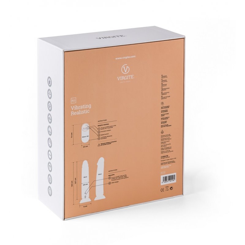 Virgite - Vibrador Realista Recargable R11 - 5,5" - Morado