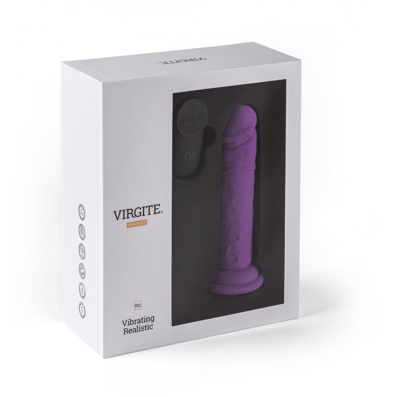 Virgite - Vibrador Realista Recargable R11 - 5,5" - Morado