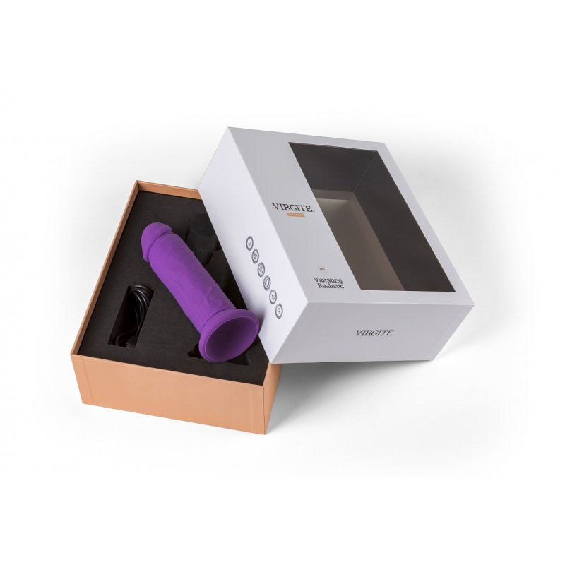 Virgite - Vibrador Realista Recargable R11 - 5,5" - Morado