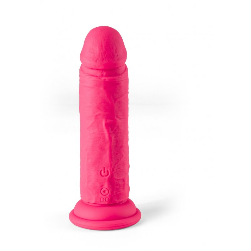 VIBRADOR REALISTA R11" ROSA 14,4 CM CON CONTROL REMOTO"