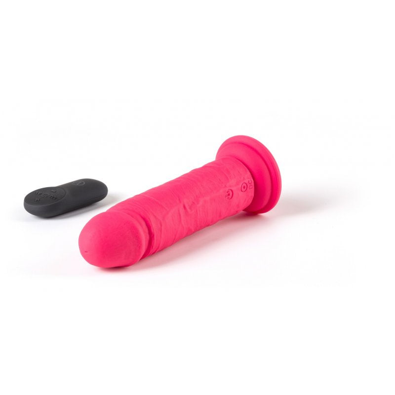 VIBRADOR REALISTA R11" ROSA 14,4 CM CON CONTROL REMOTO"