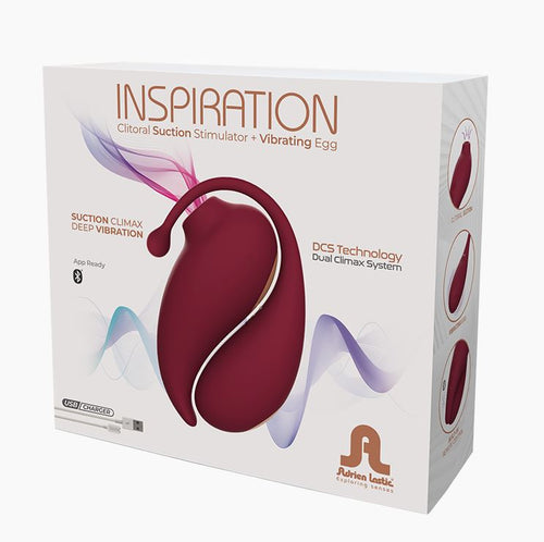 Adrien Lastic - Vibrador controlado por aplicación Inspiration - Burdeos