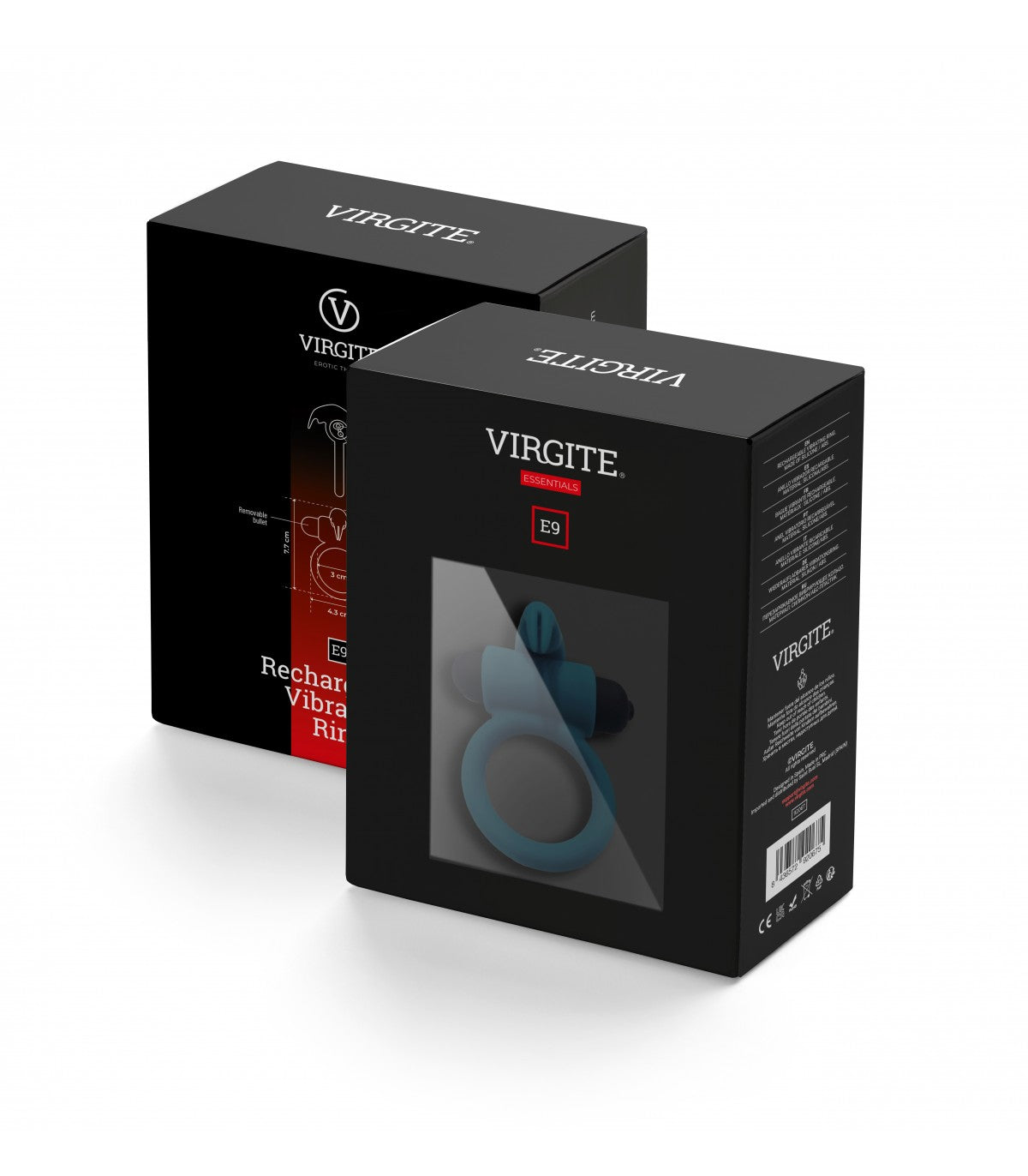 E9 ANILLO VIBRADOR RECARGABLE AZUL