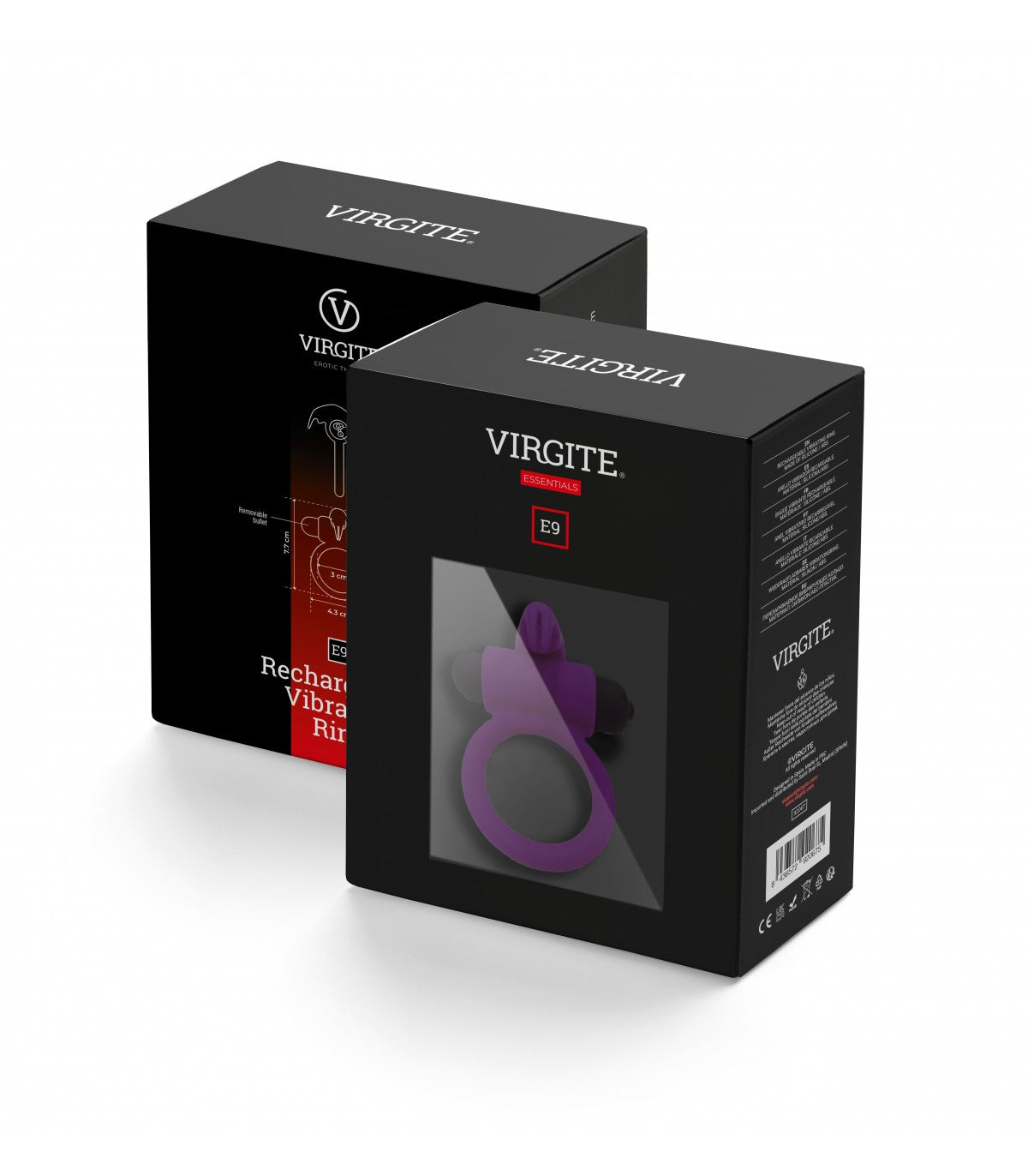 E9 ANILLO VIBRADOR RECARGABLE MORADO