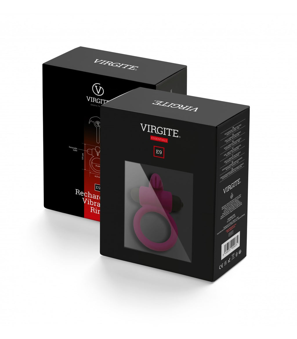 E9 ANILLO VIBRADOR RECARGABLE ROSA