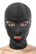Fetish Tentation - Capucha con Apertura para Boca y Ojos - Negro