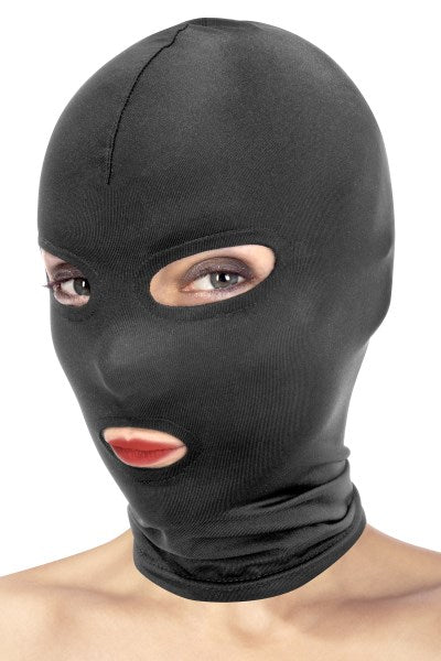 Fetish Tentation - Capucha con Apertura para Boca y Ojos - Negro