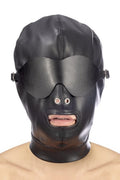 Fetish Tentation - Mascarilla con Correa y Venda Ojos Extraíble - Negro