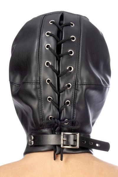 Fetish Tentation - Mascarilla con Correa y Venda Ojos Extraíble - Negro