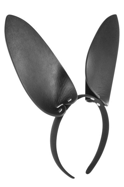 Fetish Tentation - Orejas de conejo de piel sintética - Negro