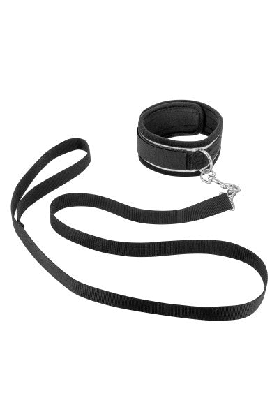 Fetish Tentation - Barra Restrictiva con Esposas y Collar - Negro