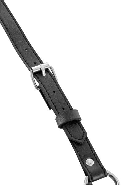 Fetish Tentation - Arnés Tachonado para Hombre con Collar - Negro