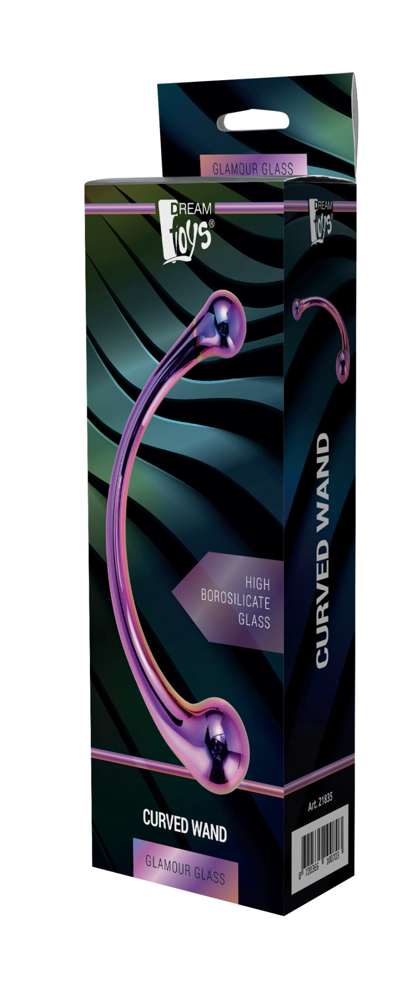 VARILLA CURVA DE VIDRIO GLAMOUR