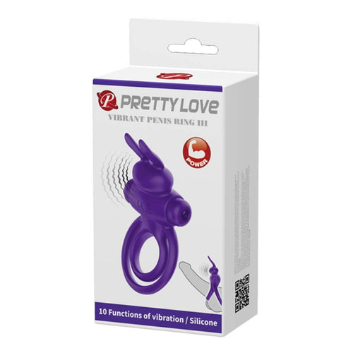 Anillo para pene Pretty Love Vibrant 3 Morado