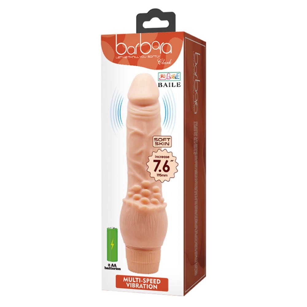 Barbara Clark Vibrador realista multivelocidad 7,6"