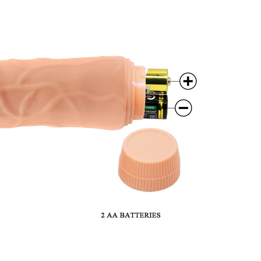 Barbara Jeff Vibrador realista multivelocidad 7,6"