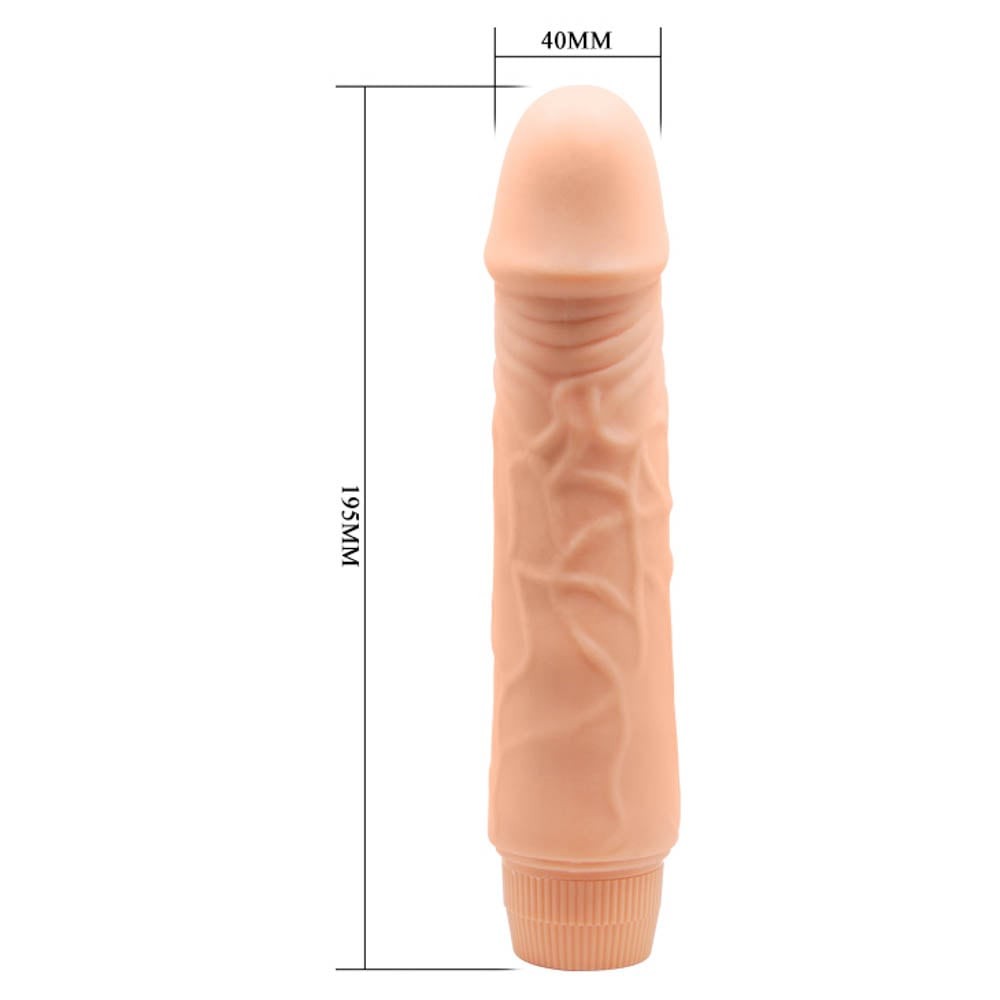 Barbara Jeff Vibrador realista multivelocidad 7,6"