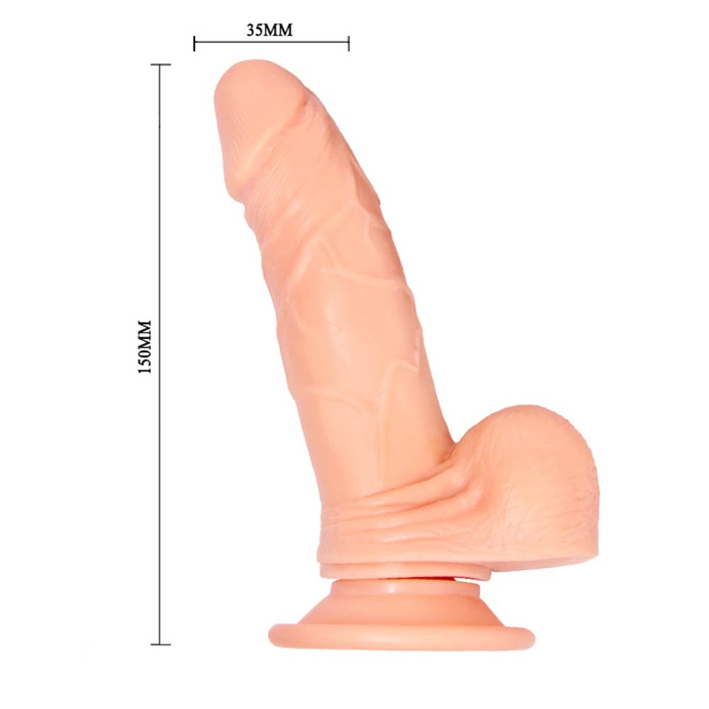 Dildo vibrador multivelocidad Barbara Mark 6,3"