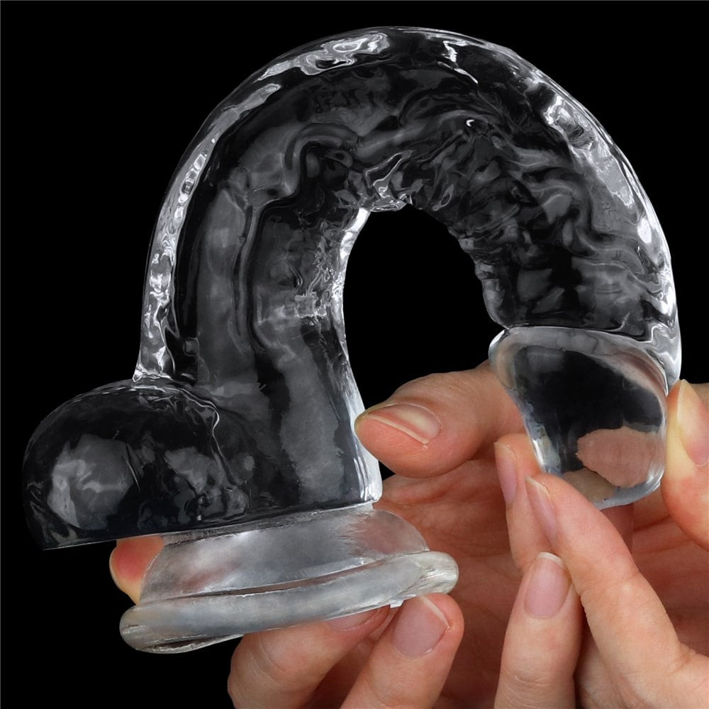 Dildo transparente impecable de 7,5''