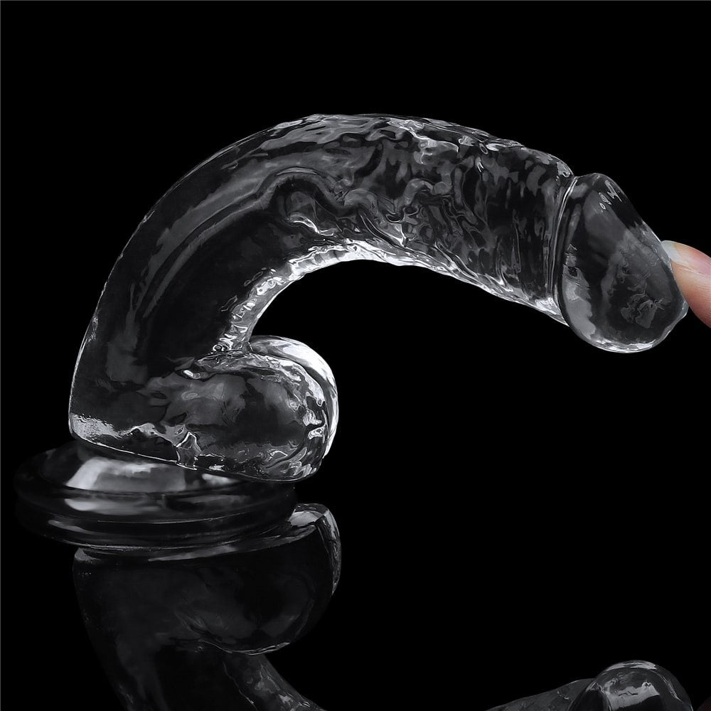 Dildo transparente impecable de 7,5''
