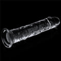 Dildo transparente impecable de 7,0''