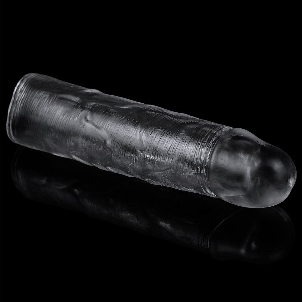 Funda para pene transparente impecable Agregue 2,54 cm
