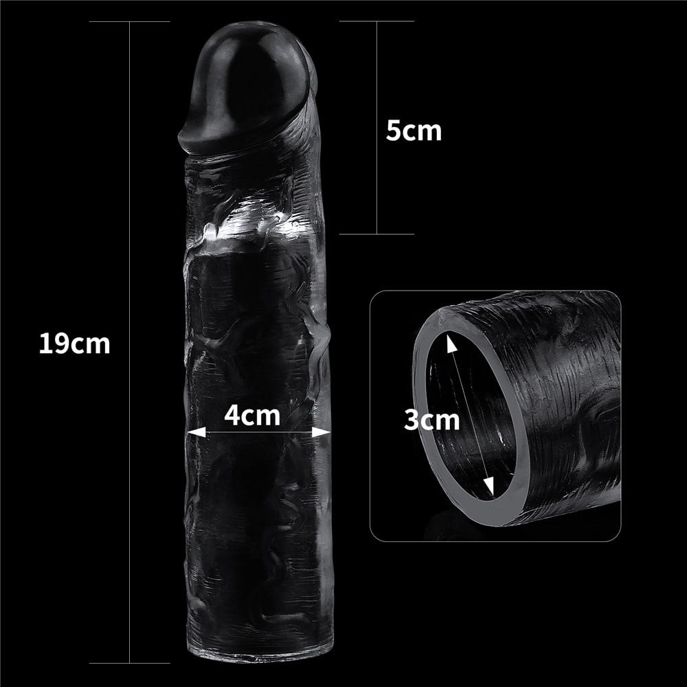 Funda para pene transparente impecable Añadir 2''