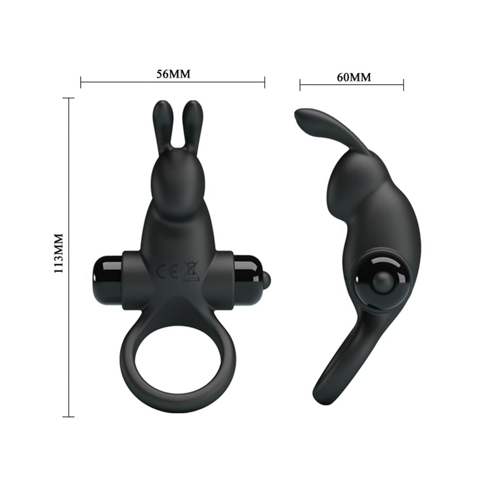 Anillo para el pene Pretty Love Vibrant 1 Negro