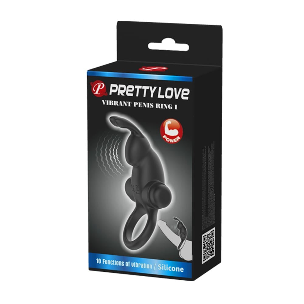 Anillo para el pene Pretty Love Vibrant 1 Negro