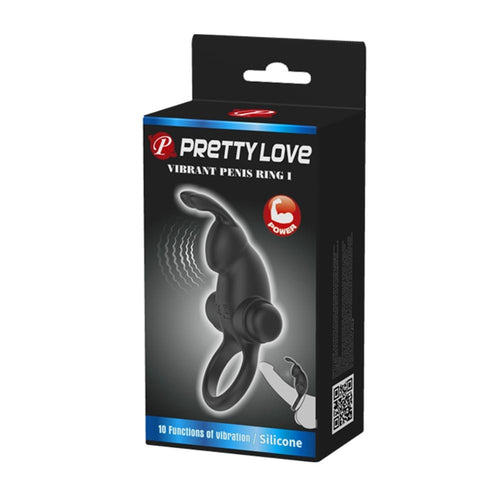 Anillo para el pene Pretty Love Vibrant 1 Negro