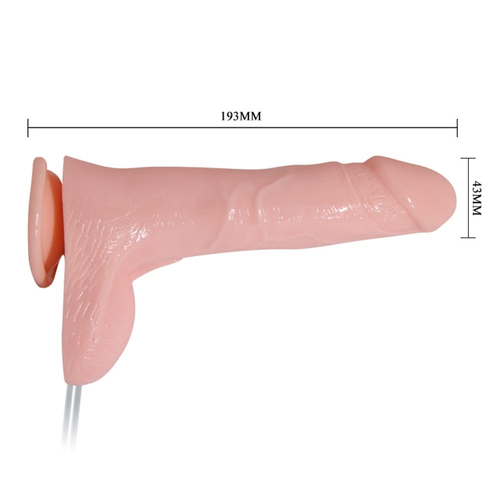 Dildo vibrador con chorro de agua