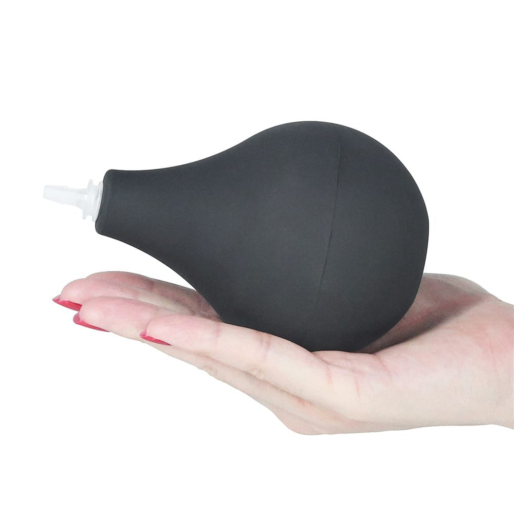 Dildo extremo de 9'' con chorro - Negro