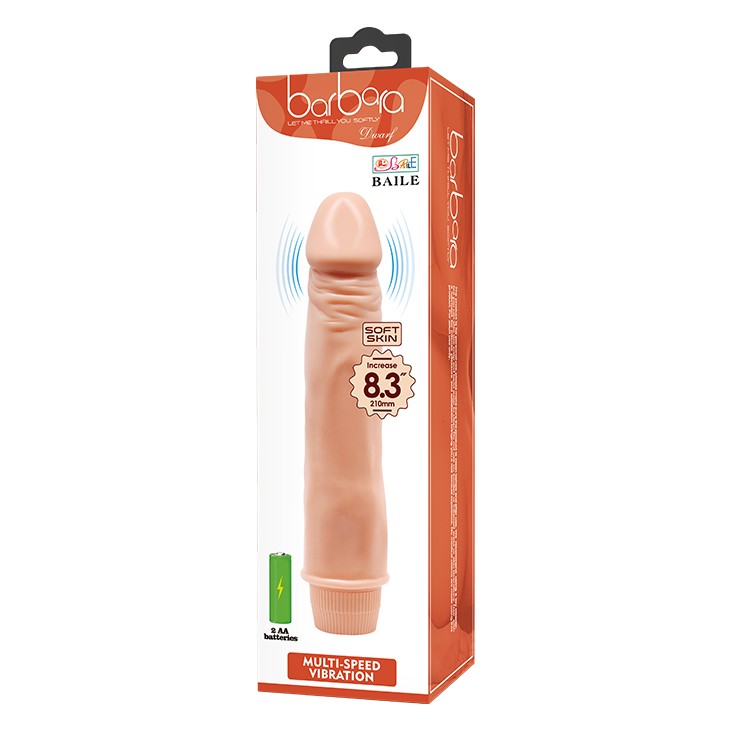 Vibrador realista multivelocidad Barbara Dwarf 8,3"