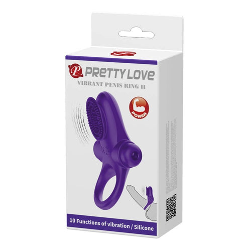 Anillo para pene Pretty Love Vibrant 2 Morado
