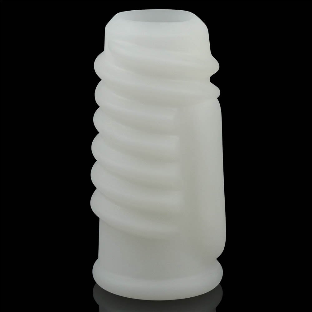 Anillo vibrador espiral Knights (blanco) I